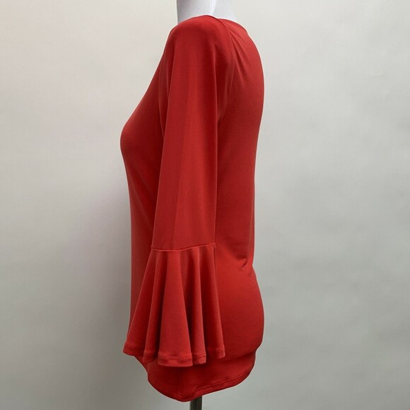 Carmen Marc Valvo Women's Top Dark Pink Small - Picture 2 of 8